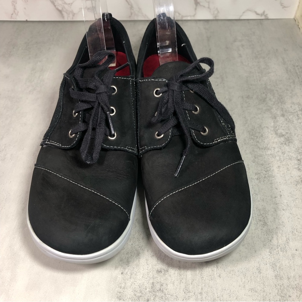 SAS Black Lace-Up Women's Sneakers with White Sole - Picture 2 of 11